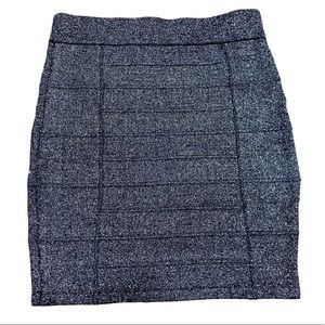 Charlotte Russe Silver Metallic Mini Skirt Size XS EUC!